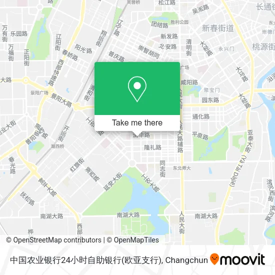 中国农业银行24小时自助银行(欧亚支行) map