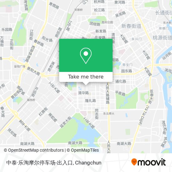 中泰·乐淘摩尔停车场-出入口 map
