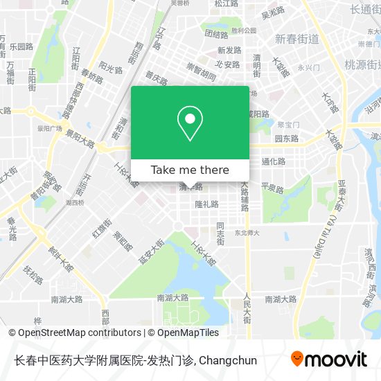 长春中医药大学附属医院-发热门诊 map