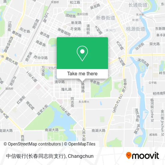 中信银行(长春同志街支行) map