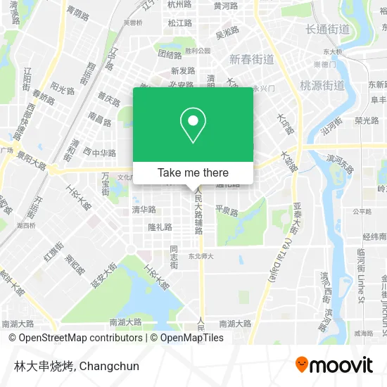 林大串烧烤 map