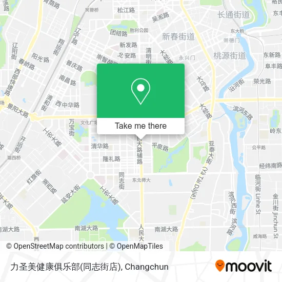 力圣美健康俱乐部(同志街店) map