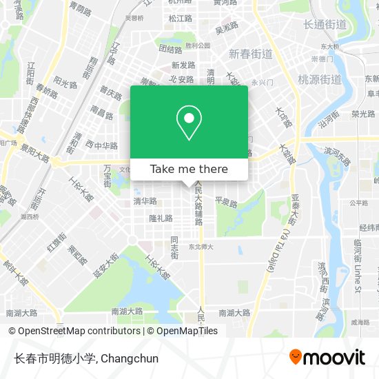 长春市明德小学 map