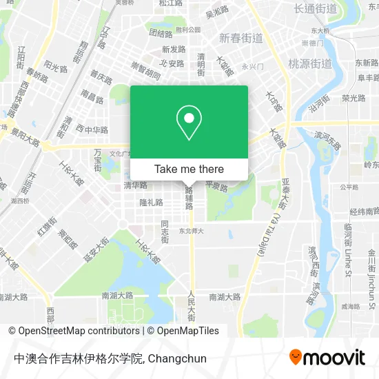 中澳合作吉林伊格尔学院 map