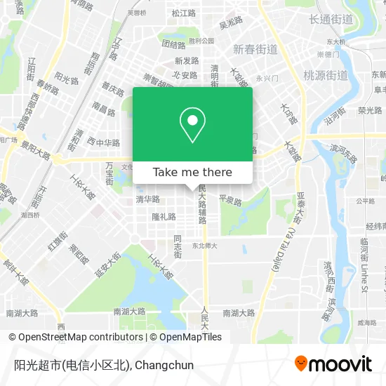 阳光超市(电信小区北) map