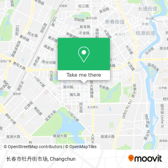 长春市牡丹街市场 map