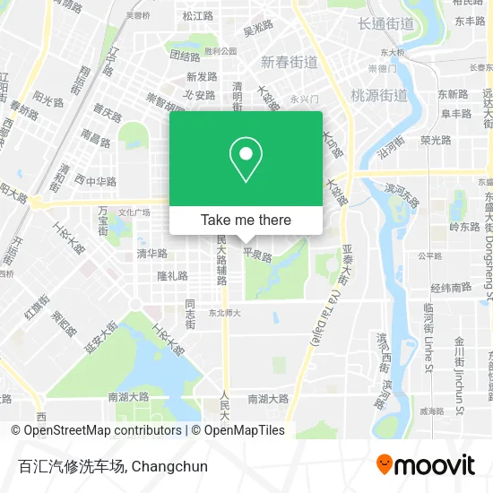 百汇汽修洗车场 map