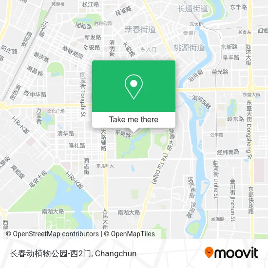 长春动植物公园-西2门 map