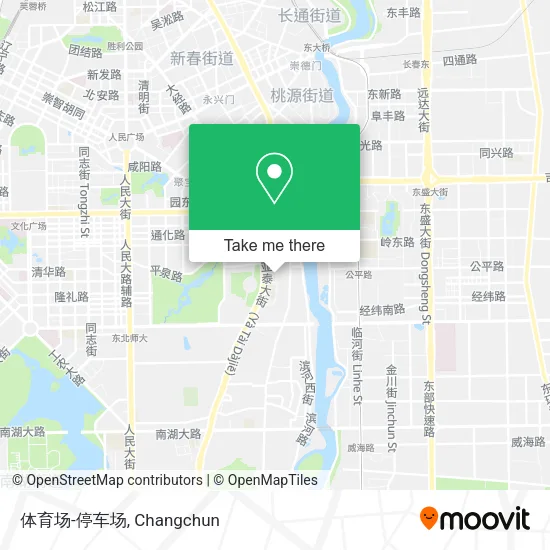 体育场-停车场 map