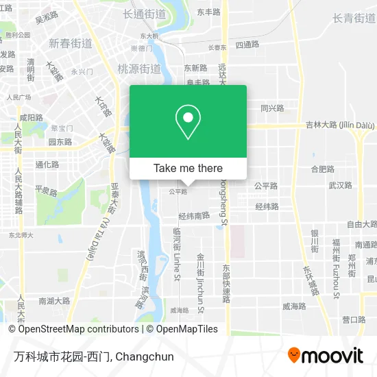 万科城市花园-西门 map