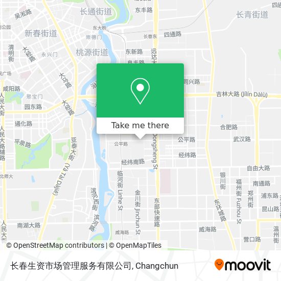 长春生资市场管理服务有限公司 map