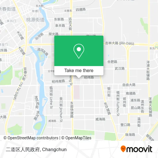 二道区人民政府 map