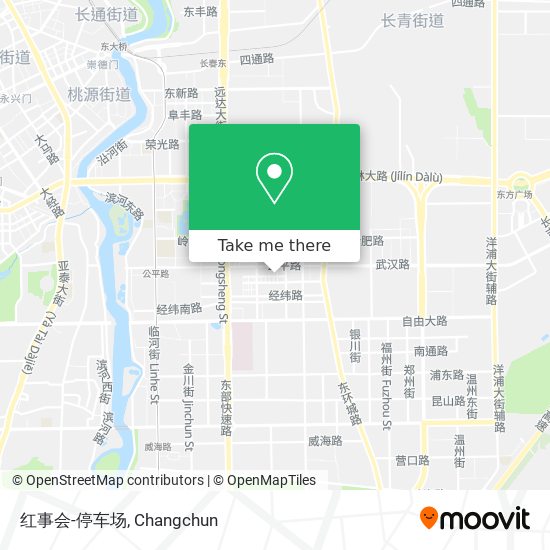 红事会-停车场 map