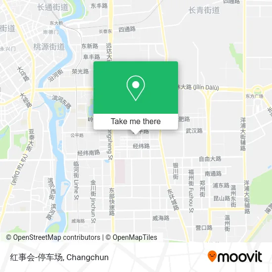 红事会-停车场 map