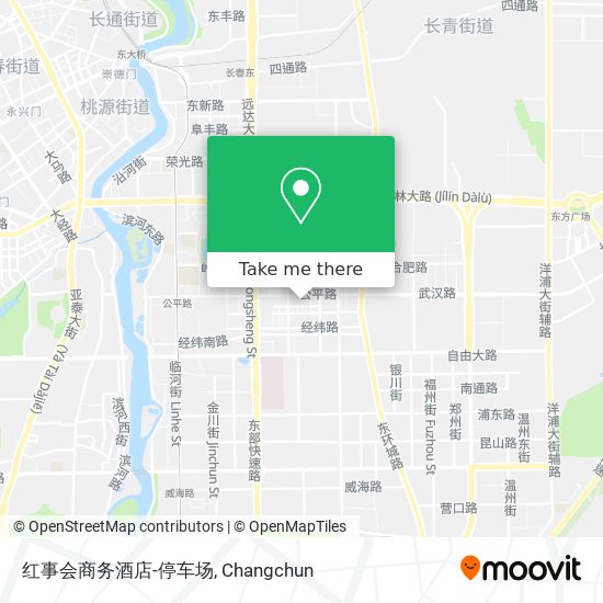 红事会商务酒店-停车场 map