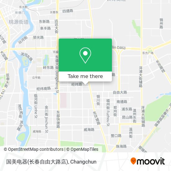国美电器(长春自由大路店) map