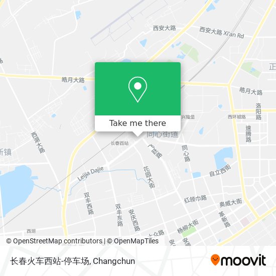 长春火车西站-停车场 map
