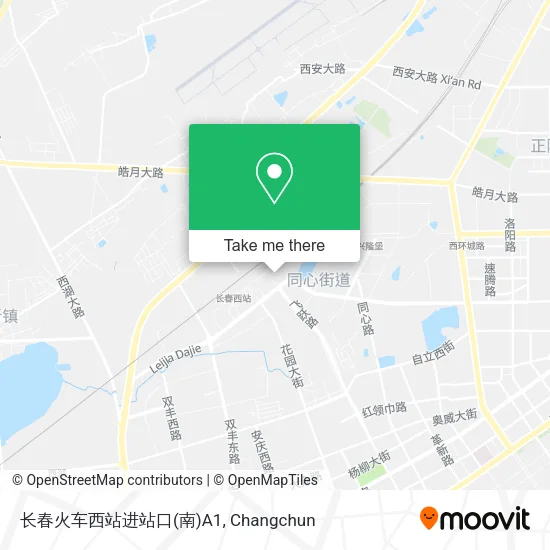 长春火车西站进站口(南)A1 map