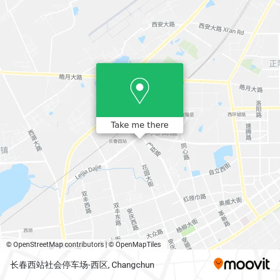 长春西站社会停车场-西区 map