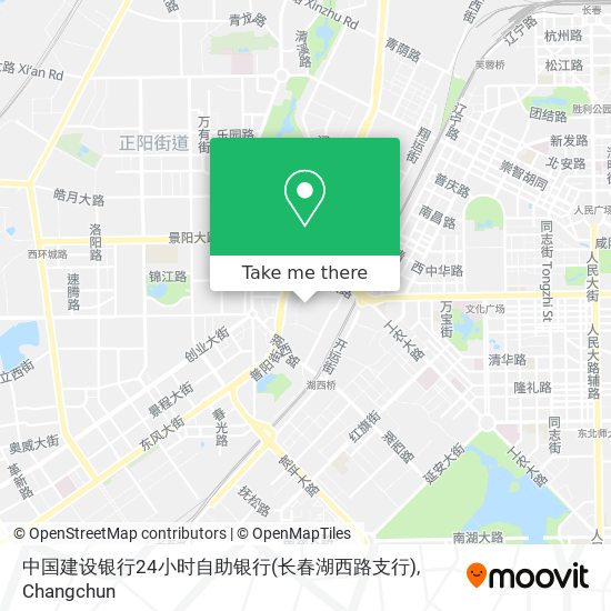 中国建设银行24小时自助银行(长春湖西路支行) map