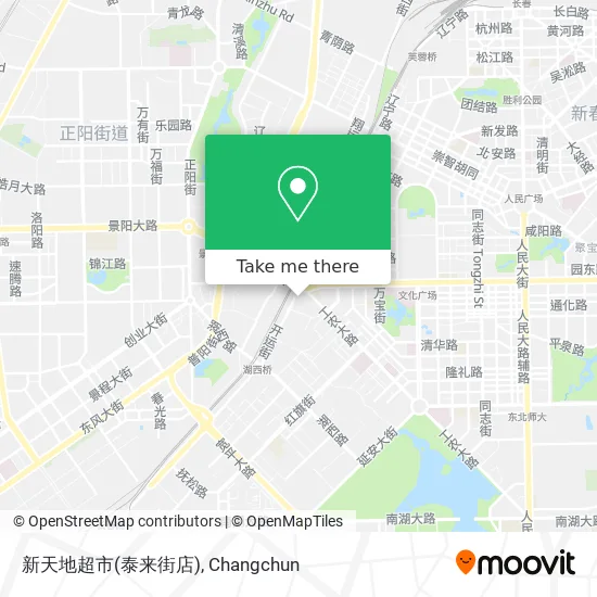 新天地超市(泰来街店) map