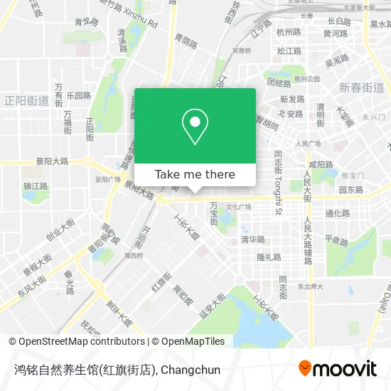 鸿铭自然养生馆(红旗街店) map
