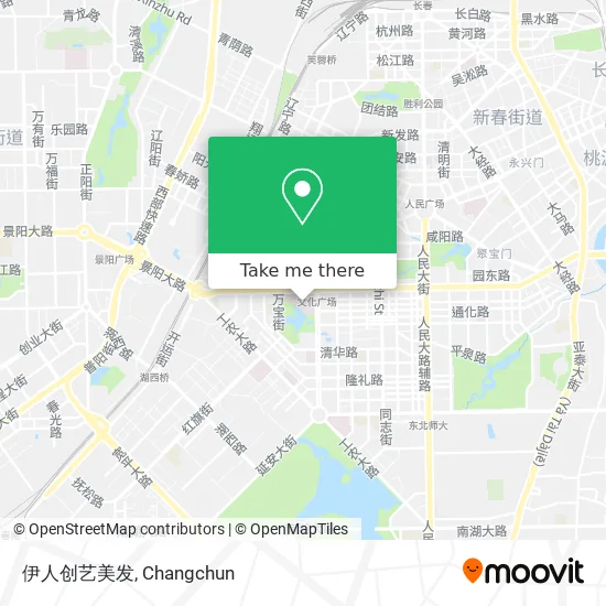 伊人创艺美发 map