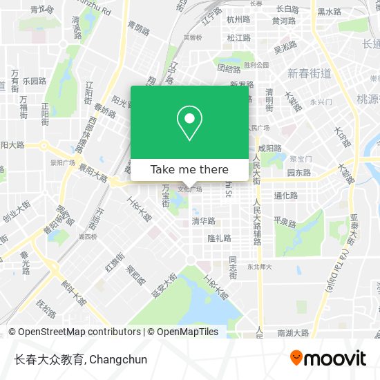 长春大众教育 map