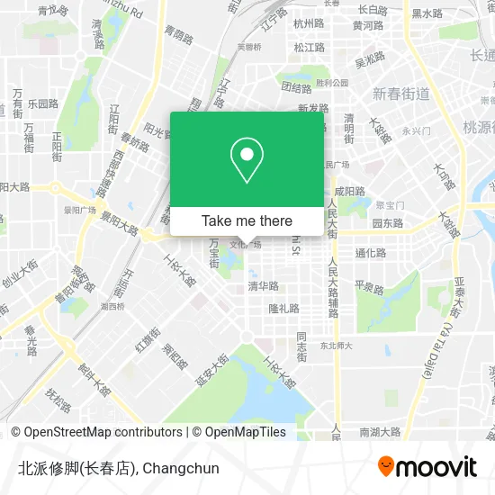 北派修脚(长春店) map