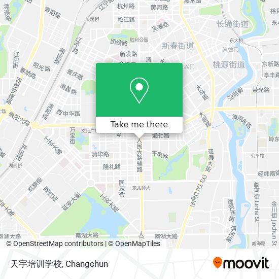 天宇培训学校 map