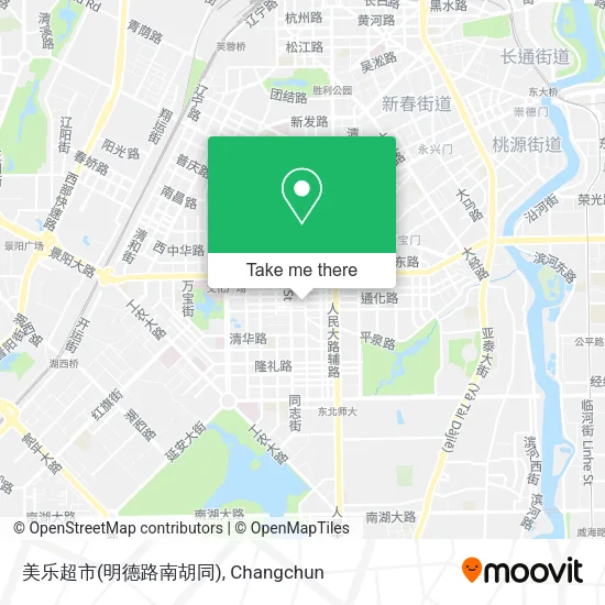 美乐超市(明德路南胡同) map