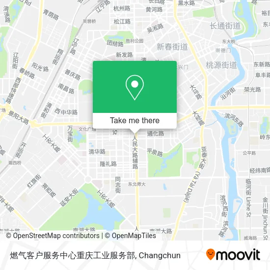 燃气客户服务中心重庆工业服务部 map