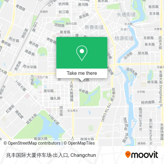 兆丰国际大厦停车场-出入口 map