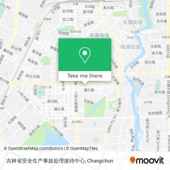 吉林省安全生产事故处理接待中心 map