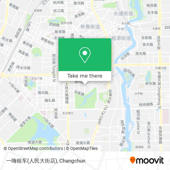 一嗨租车(人民大街店) map