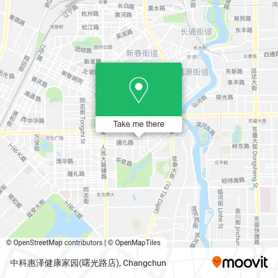 中科惠泽健康家园(曙光路店) map