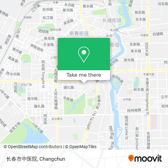 长春市中医院 map