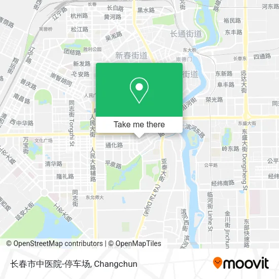 长春市中医院-停车场 map