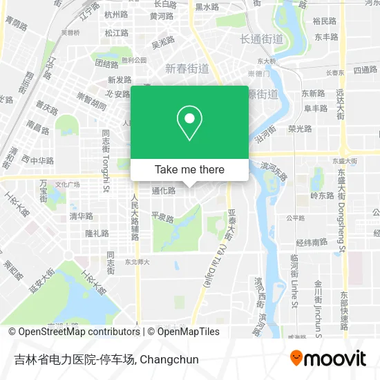 吉林省电力医院-停车场 map