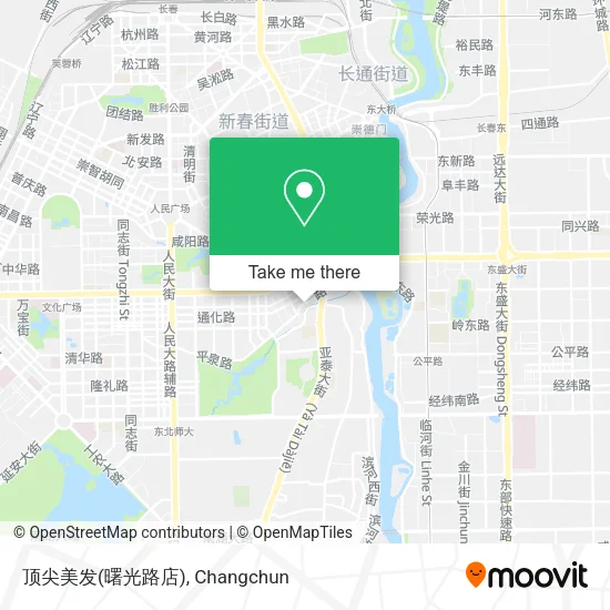 顶尖美发(曙光路店) map