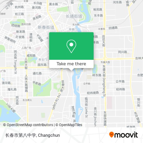 长春市第八中学 map