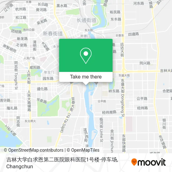 吉林大学白求恩第二医院眼科医院1号楼-停车场 map