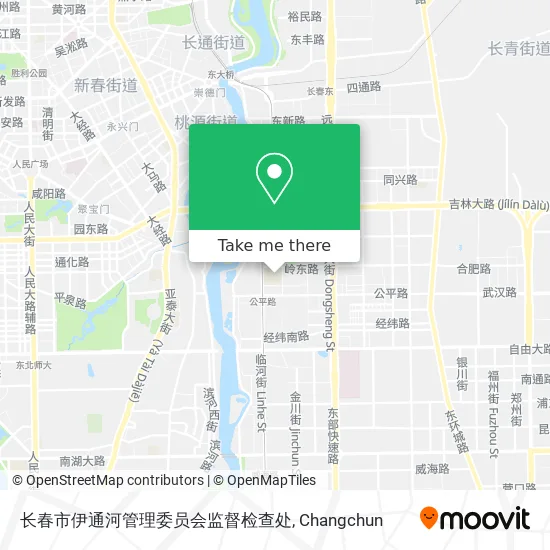 长春市伊通河管理委员会监督检查处 map
