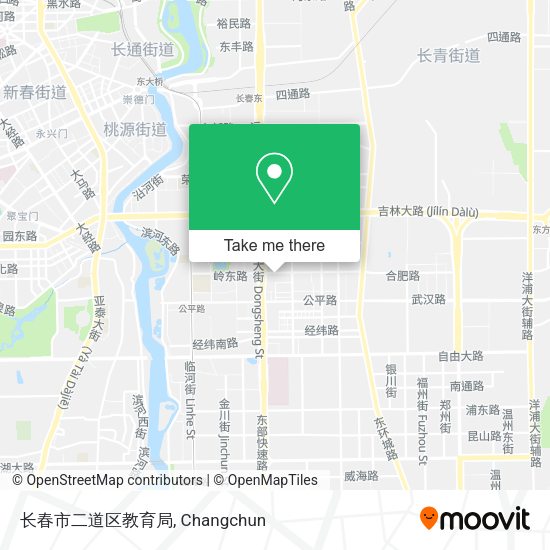 长春市二道区教育局 map