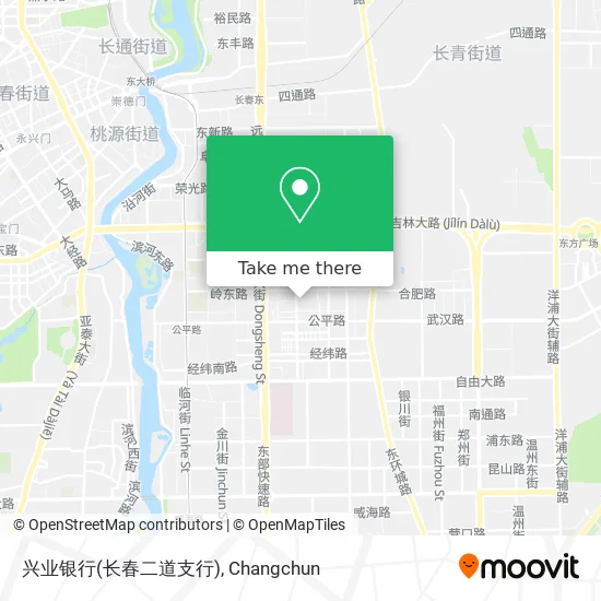 兴业银行(长春二道支行) map