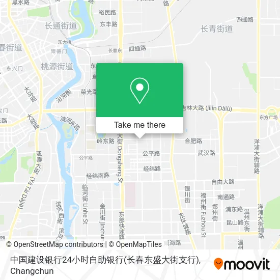 中国建设银行24小时自助银行(长春东盛大街支行) map