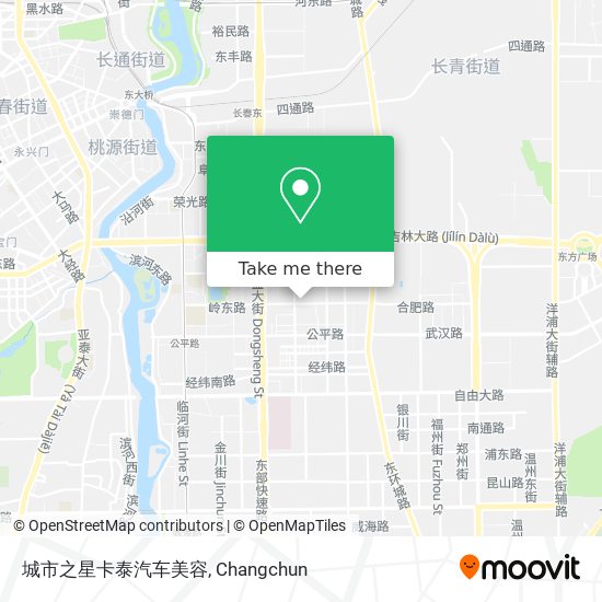 城市之星卡泰汽车美容 map