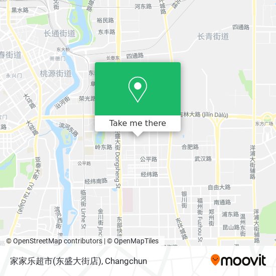 家家乐超市(东盛大街店) map