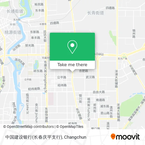 中国建设银行(长春庆平支行) map