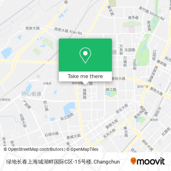 绿地长春上海城湖畔国际C区-15号楼 map